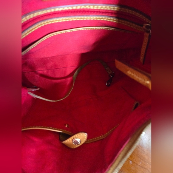 Dooney & Bourke Rich Brown Suede Shoulder Bag - Picture 11 of 11